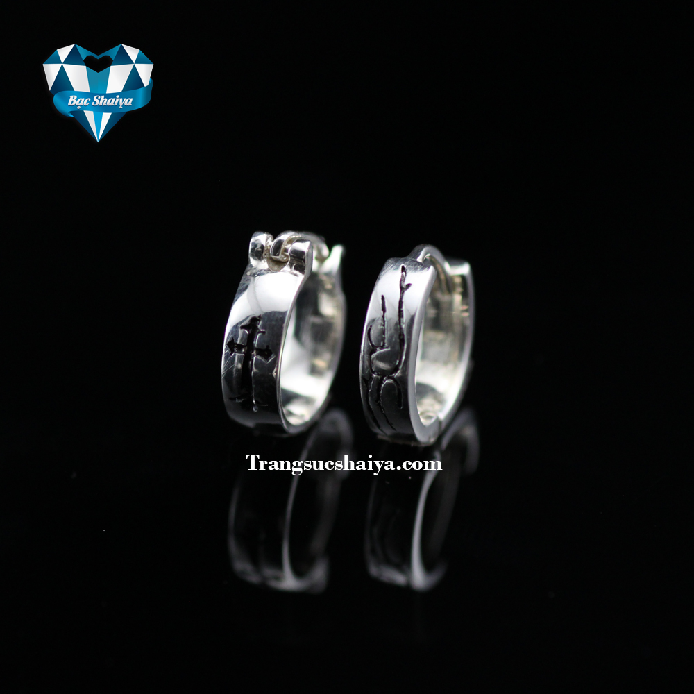 Khuyên tai nam Bạc Shaiya KN 38